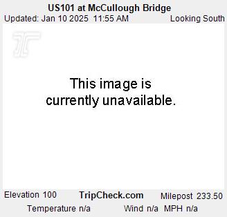 Traffic Cam US 101 at McCullough Bridge